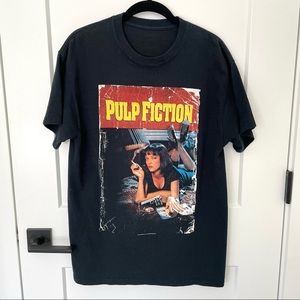 Black Vintage Pulp Fiction Tee
